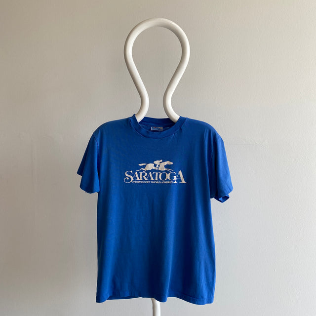 1980s Saratoga Thoroughly Thoroughbred Soft and Awesome T-Shirt