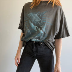 1990s SUper Rad Shark Front and Back T-Shirt - THIS!!