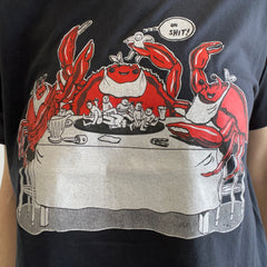 T-shirt très étrange de homards mangeant des humains des années 1980 - à peine porté