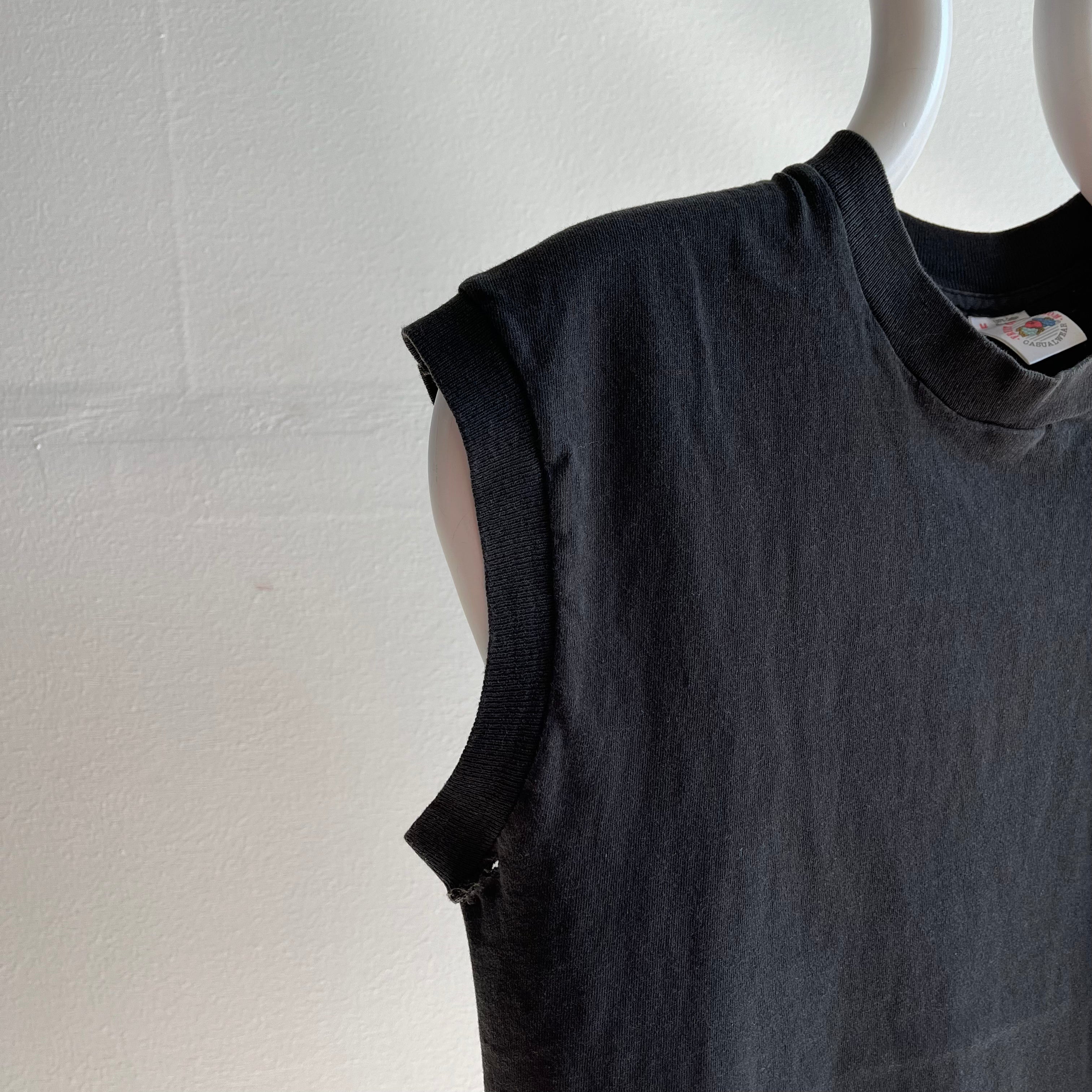 1990s Faded Cotton Muscle Tank with Holes by FOTL