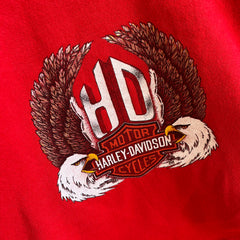 1980s Monty's Cycle Shop USA Made Harley Sweatshirt - Enfant L/Adulte XS