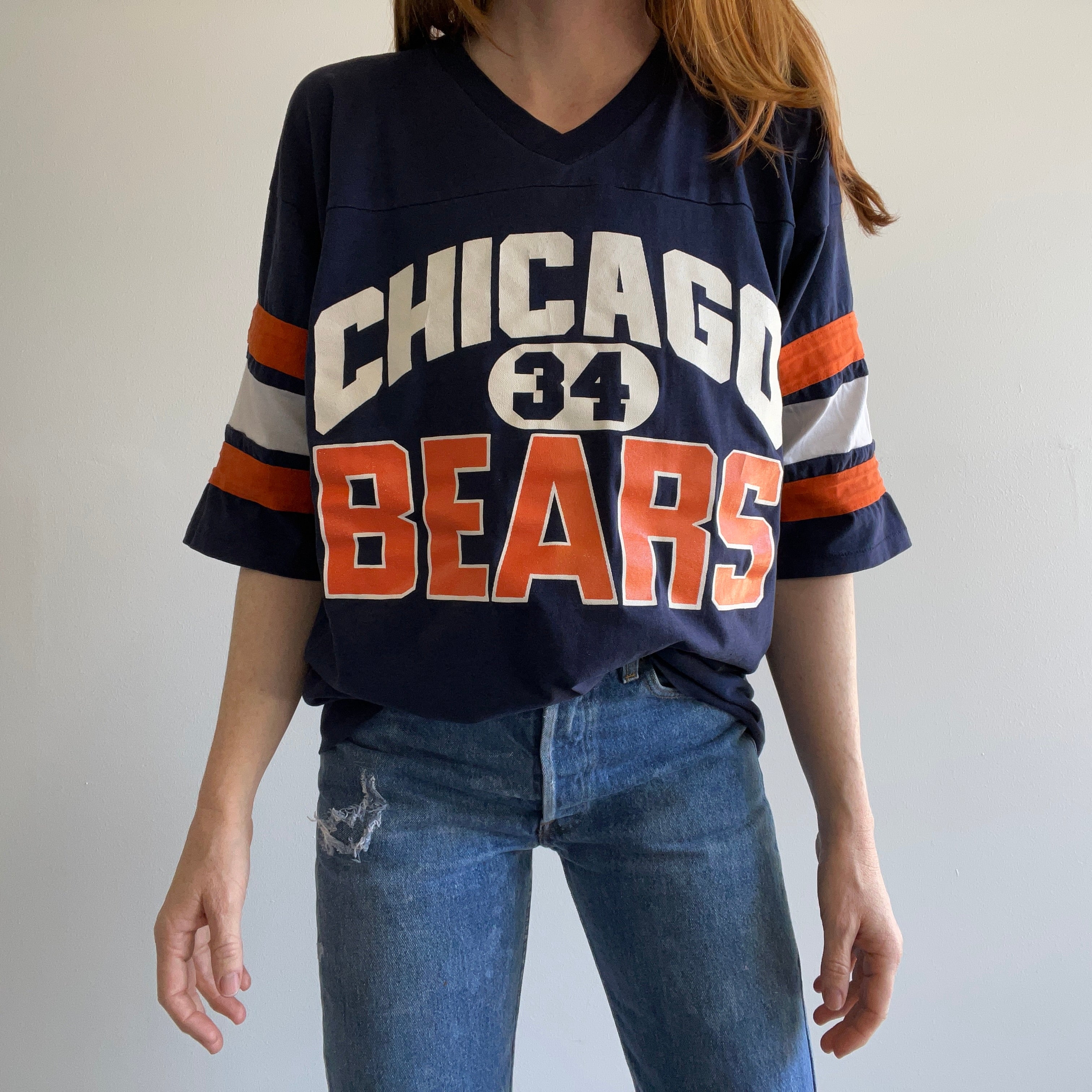 DEADSTOCK Vintage 80s Chicago Bears Pro Tour NFL T-Shirt