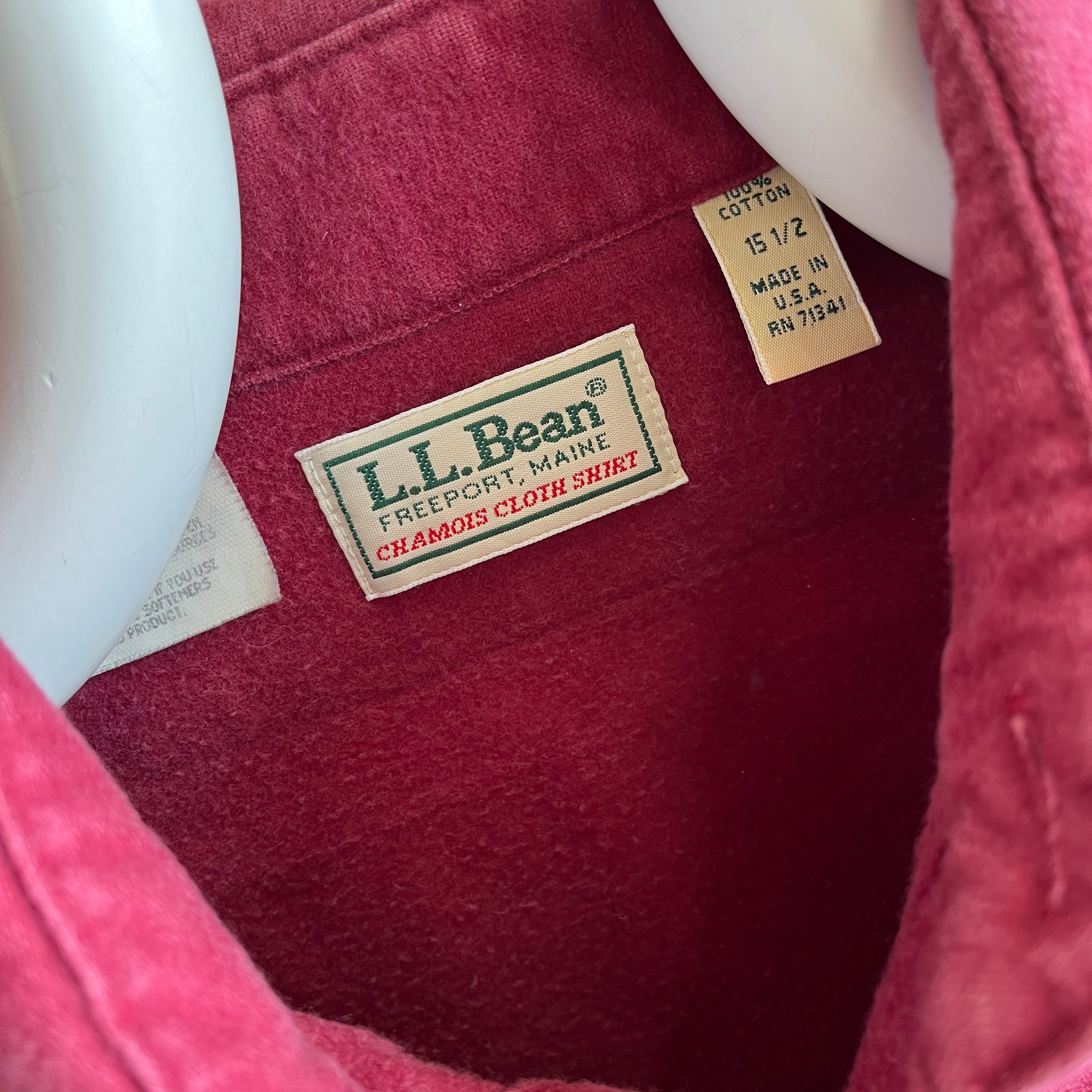 1990s USA Made L.L. Bean Chamois Flannel