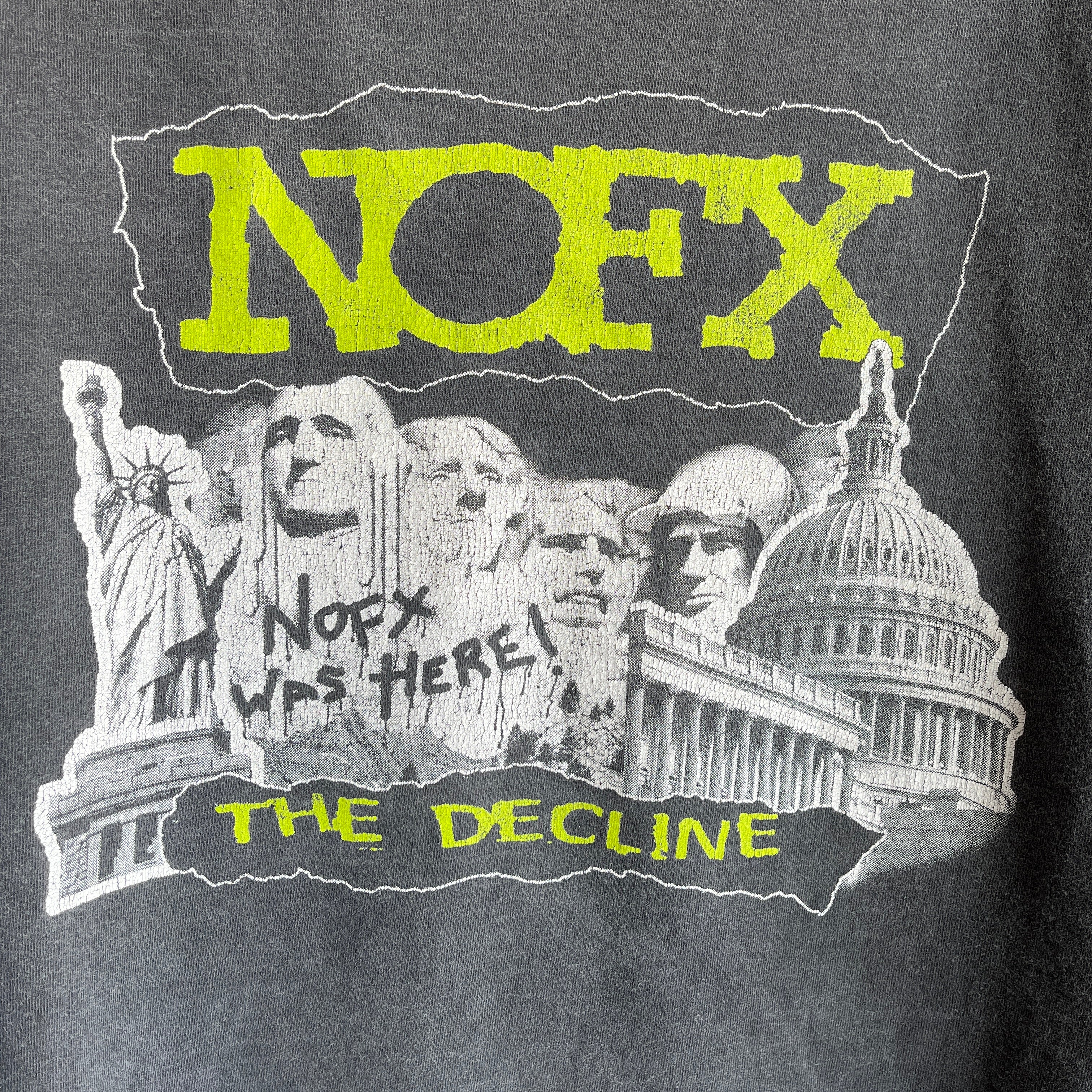 T-shirt délavé devant et dos 2000 NOFX