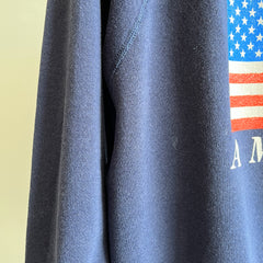 Sweat-shirt drapeau américain des années 1980/90