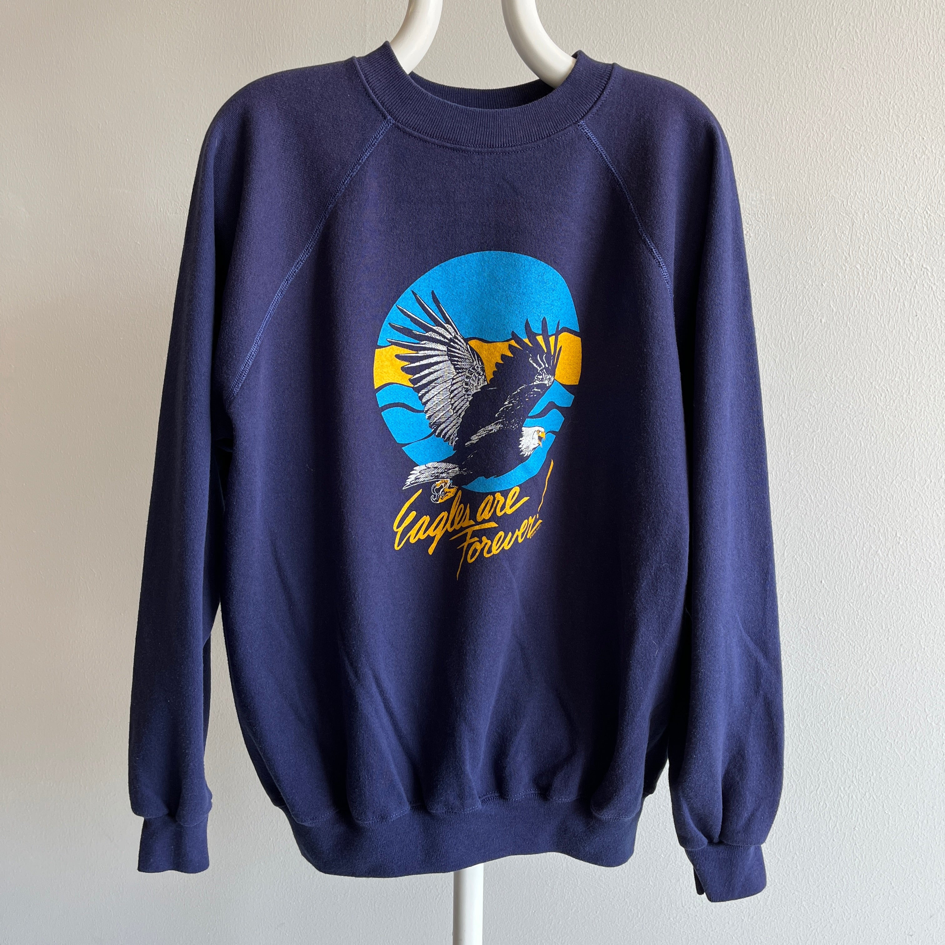 1980s Eagles Are Forever Graphic Sweatshirt