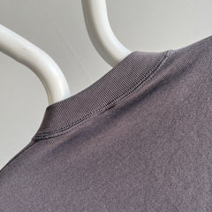 1990s Deep Gray Nicely Stained and Worn Sweatshirt