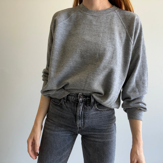 1980s USA Made Dickies Blank Gray Sweatshirt