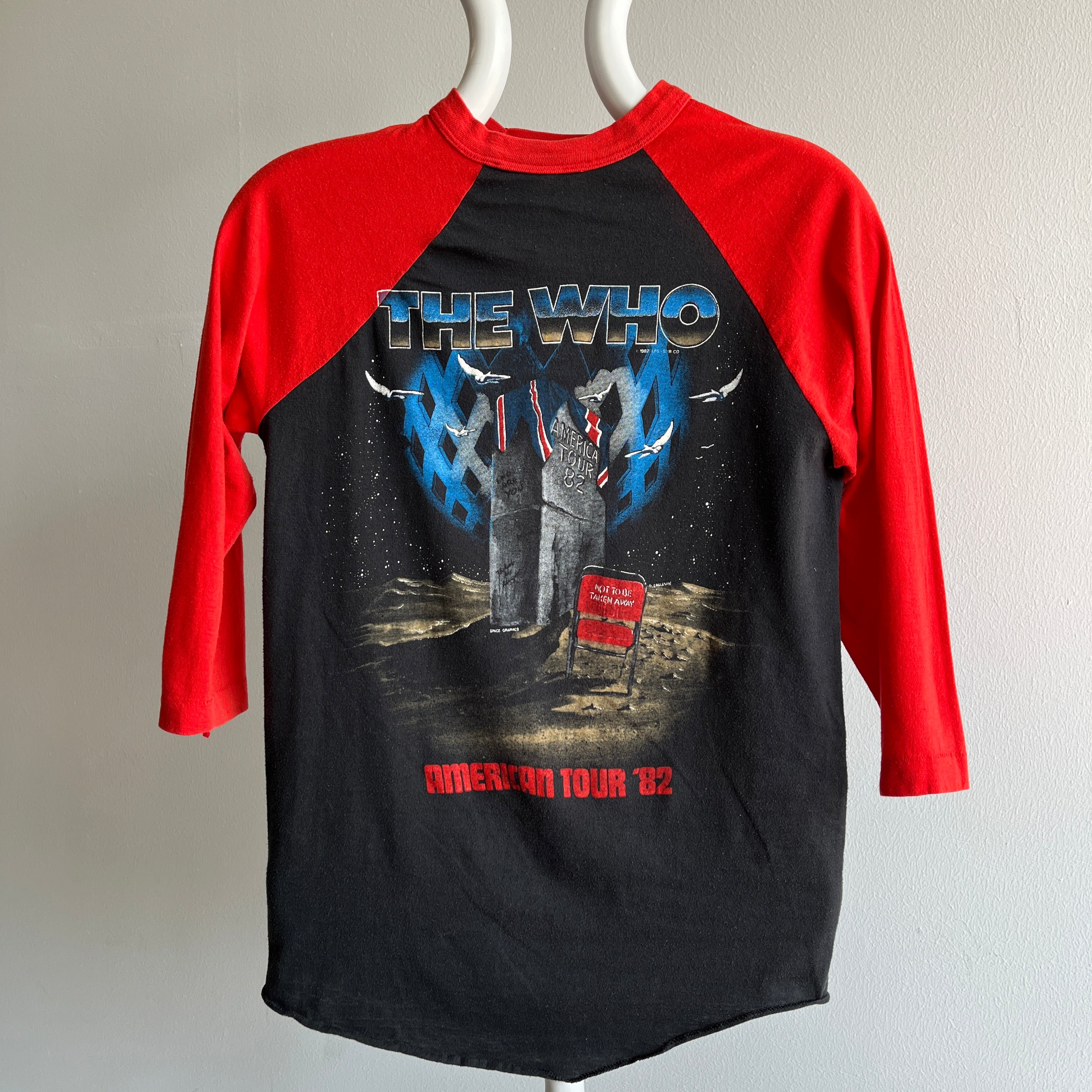 1982 The Who INSANE Front and Back Baseball T-Shirt - WOAH