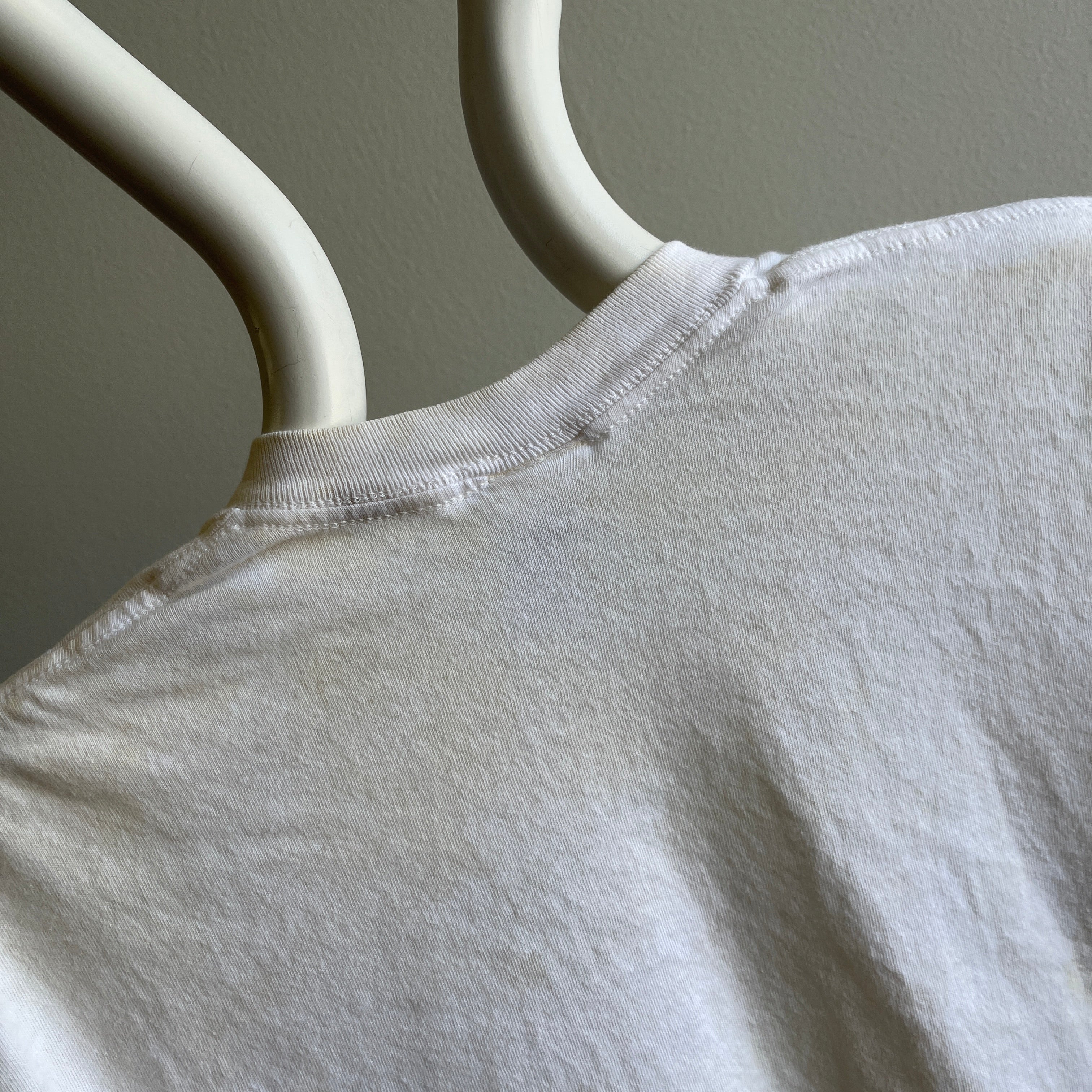 GG 1990s JC Penny Blank White/Ecru T-Shirt