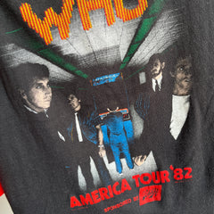 1982 The Who INSANE T-shirt de baseball avant et arrière - WOAH