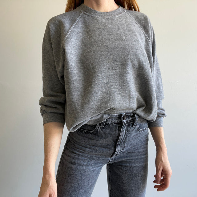 1980s USA Made Dickies Blank Gray Sweatshirt