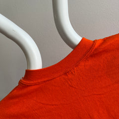 T-shirt Orange Crush des années 1970/80 par Velva Sheen - Taché