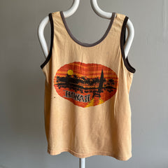 1970s Tattered and Thin Hawaii Tank Top