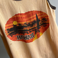 1970s Tattered and Thin Hawaii Tank Top