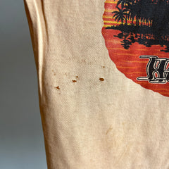 1970s Tattered and Thin Hawaii Tank Top