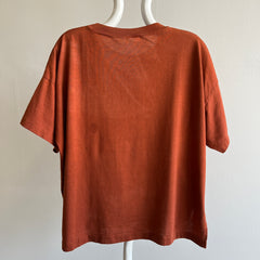 1980/90s Boxy Rusty Blank T-Shirt - Fabriqué au Canada