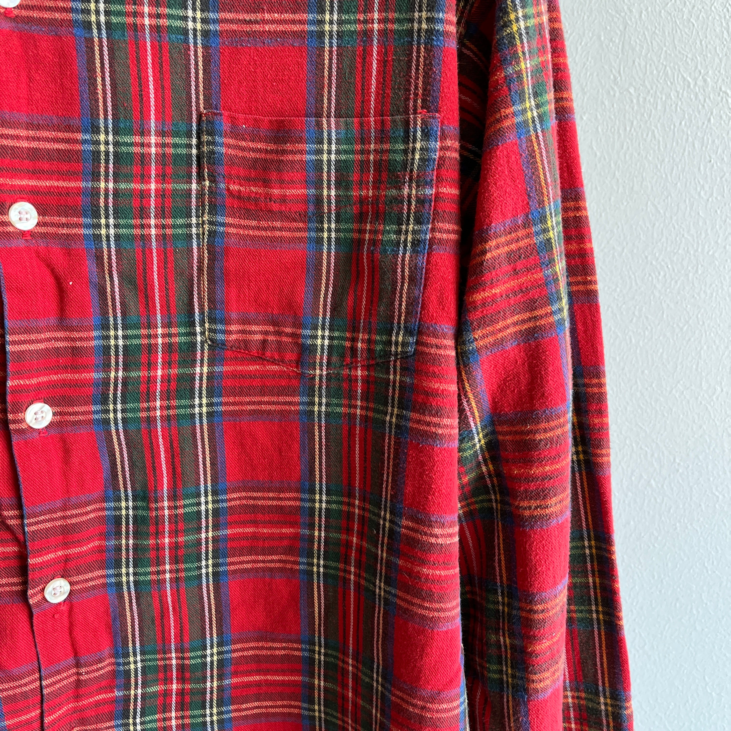 1950/60s L.L. Bean USA MADE Single Pocket Cotton Flannel - THIS!!!!