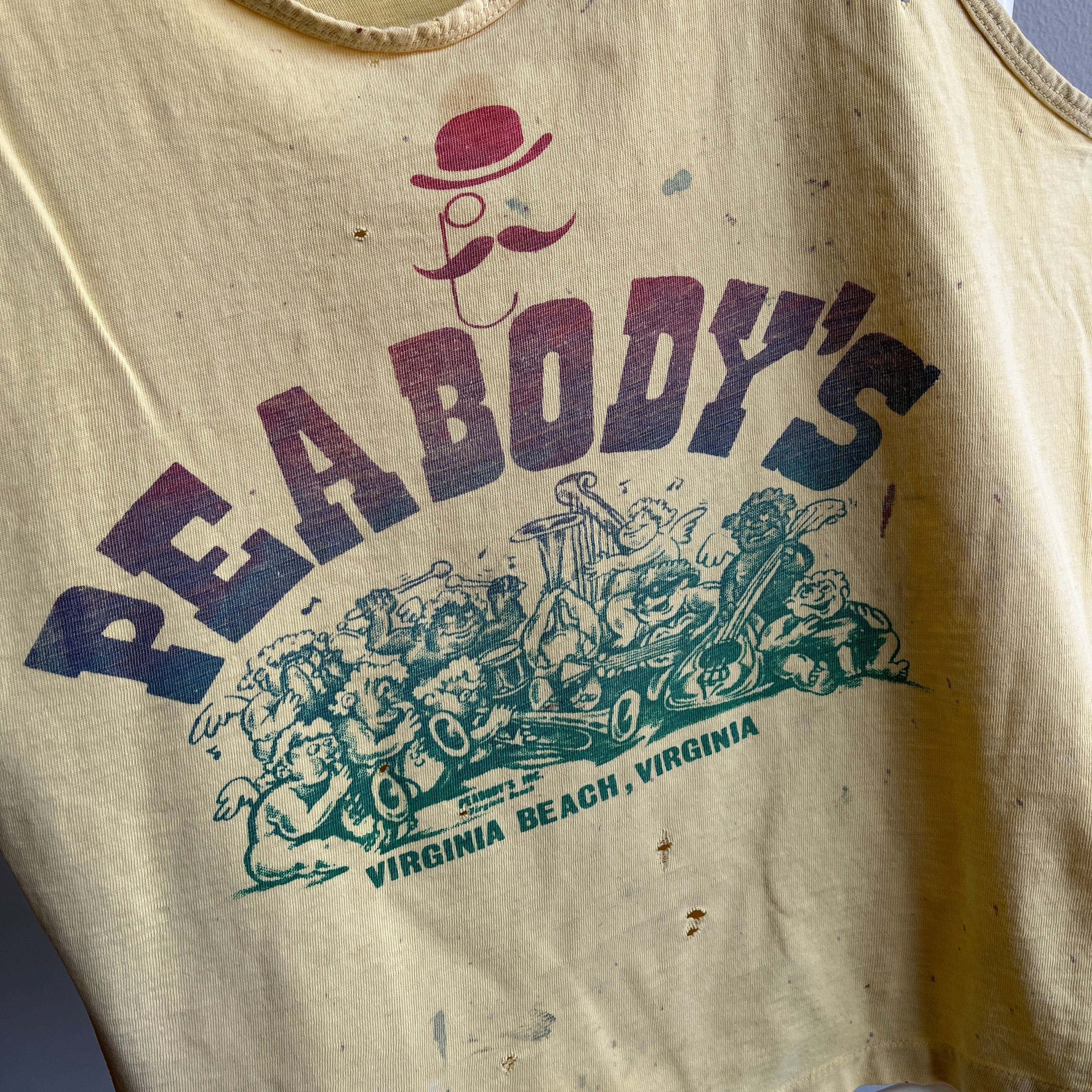 1980s Thrashed Beyond Peabody's Virginia Beach Tank Top