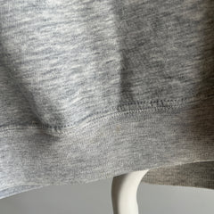 1980s Slouchy and Soft Blank Grey DIY Warm Up