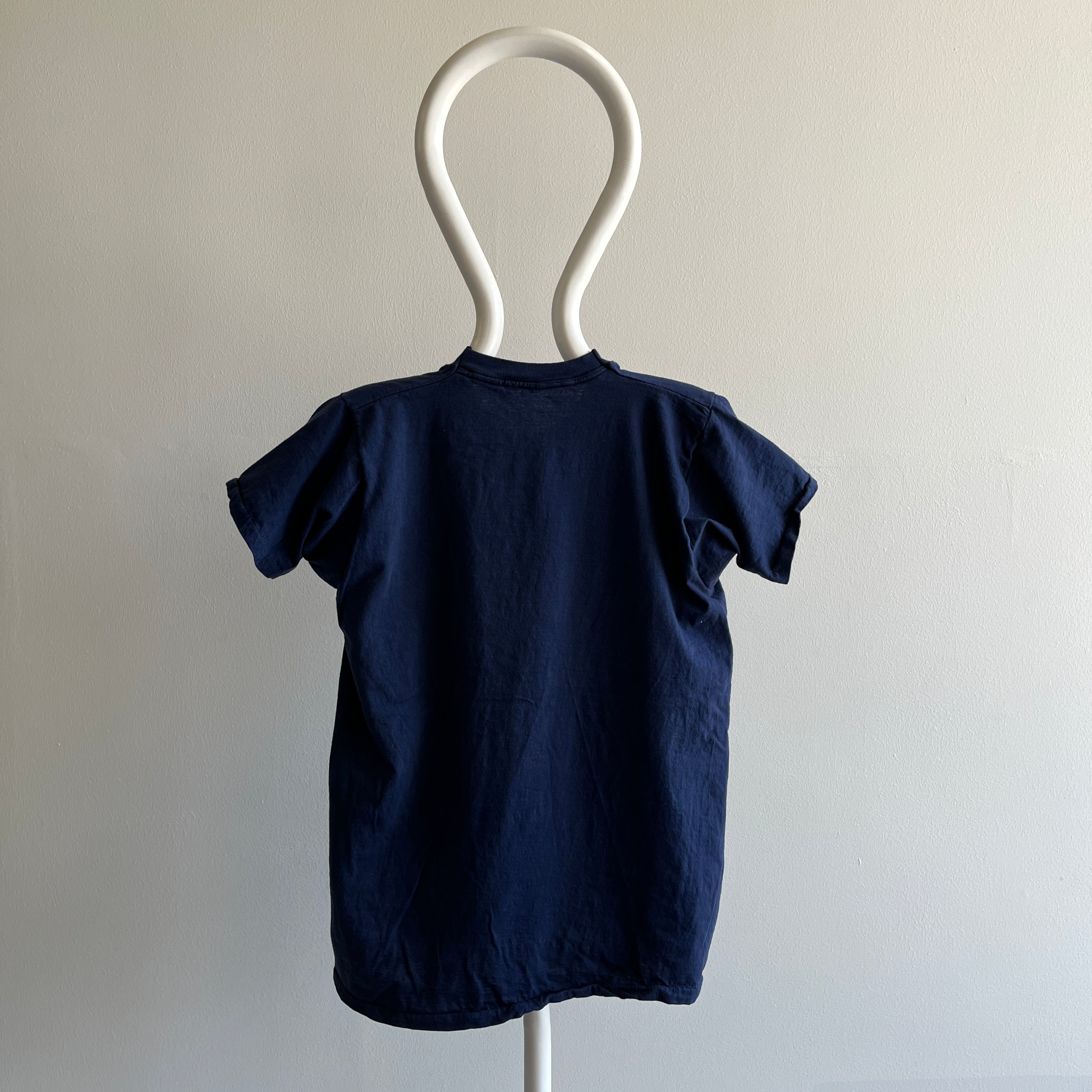 1980s FOTL Blank Navy Cotton T-Shirt