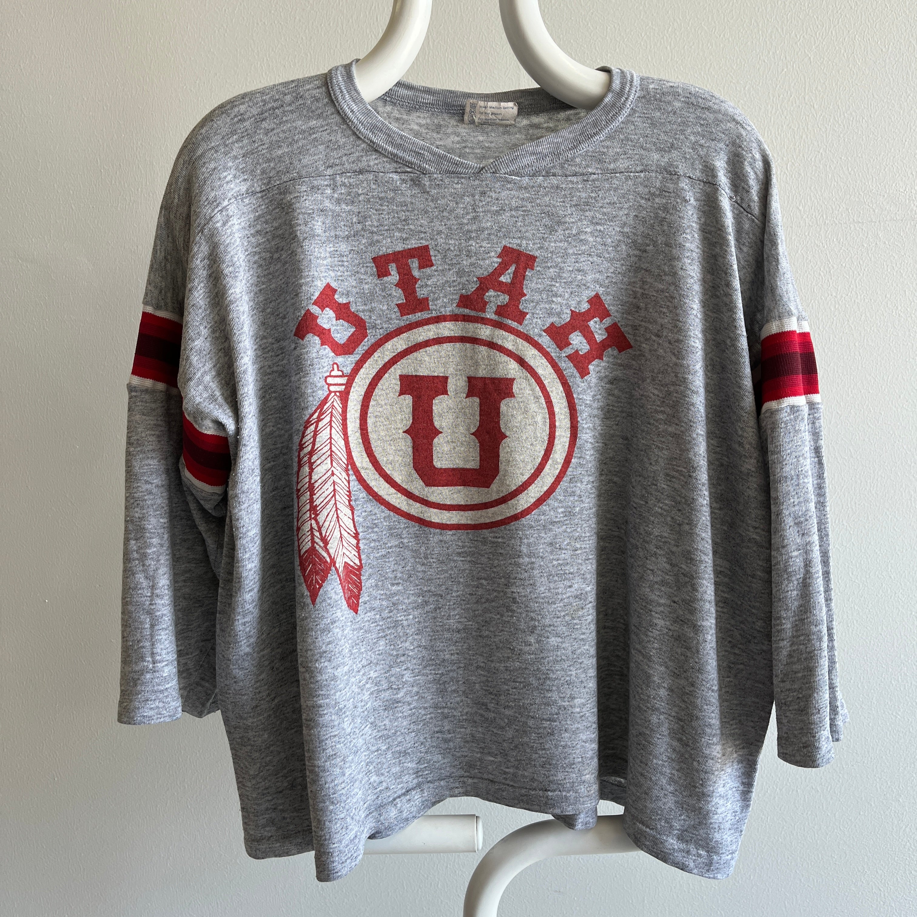 1970s Utah Football Style T-SHirt - Thin!