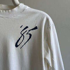 GG 1985 Super Soft Mock Neck Long Sleeve Alumni T-Shirt - Signatures on Back