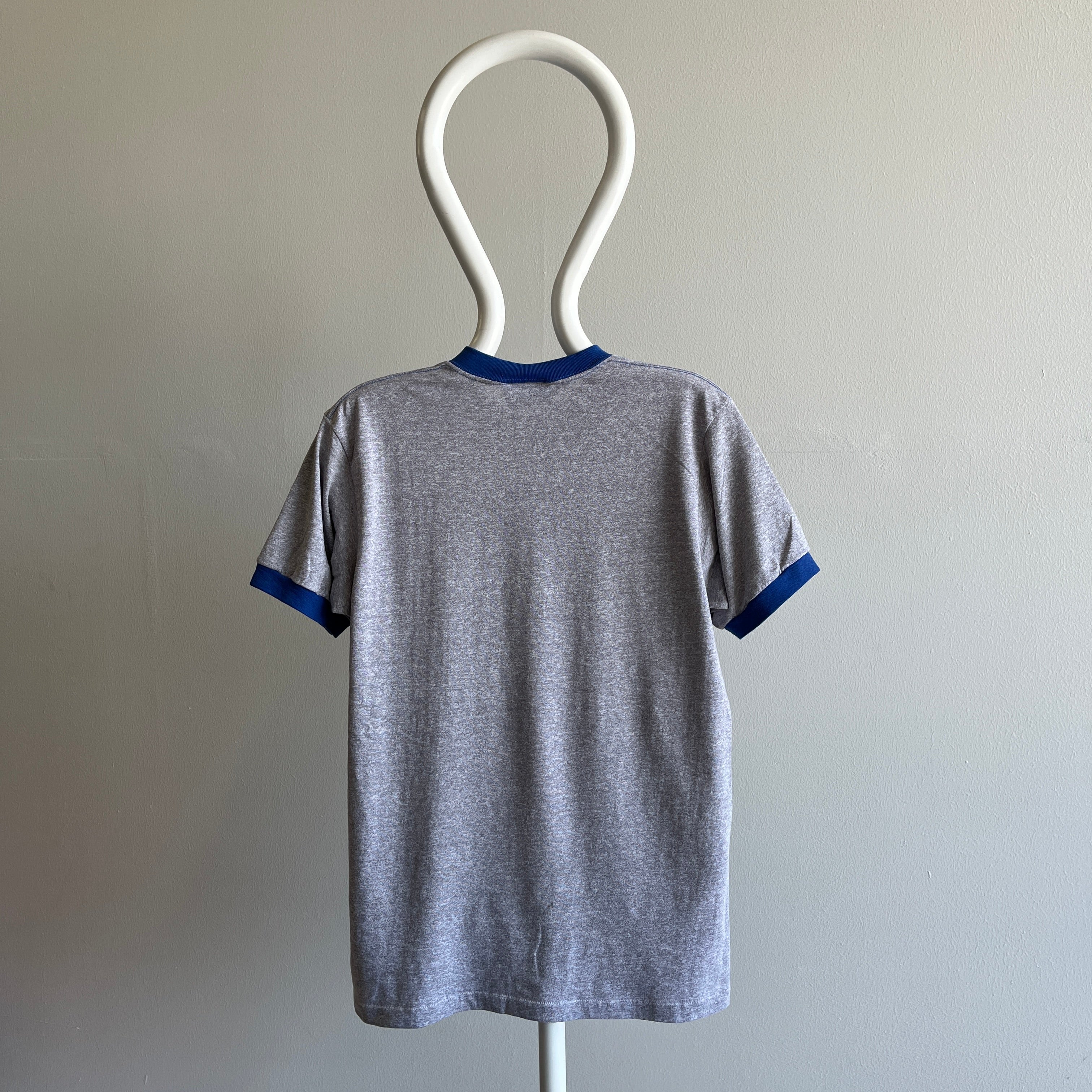GG 1970s Gray and Blue Ring T-Shirt by Sportswear x Sears – Red