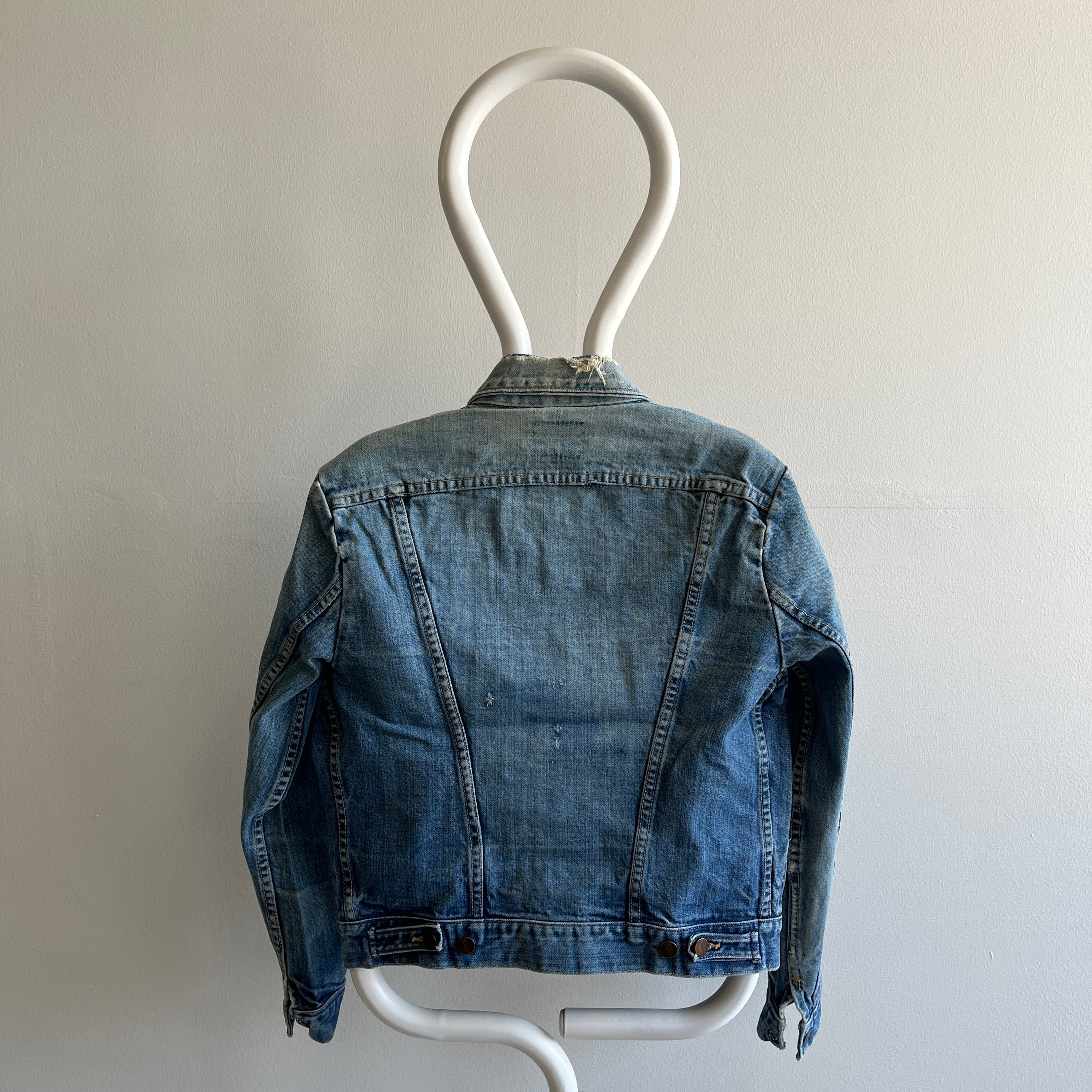 Veste en jean bien battue des années 1970 Maverick/Wrangler - !!!