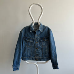 1970s Lee Brand Killer Medium Wash USA MADE Denim Jacket - UN BON !!