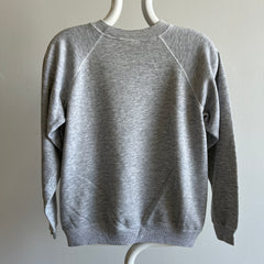 GG 1980s Lighter Gray Raglan by Hanes - Soft and Slouchy