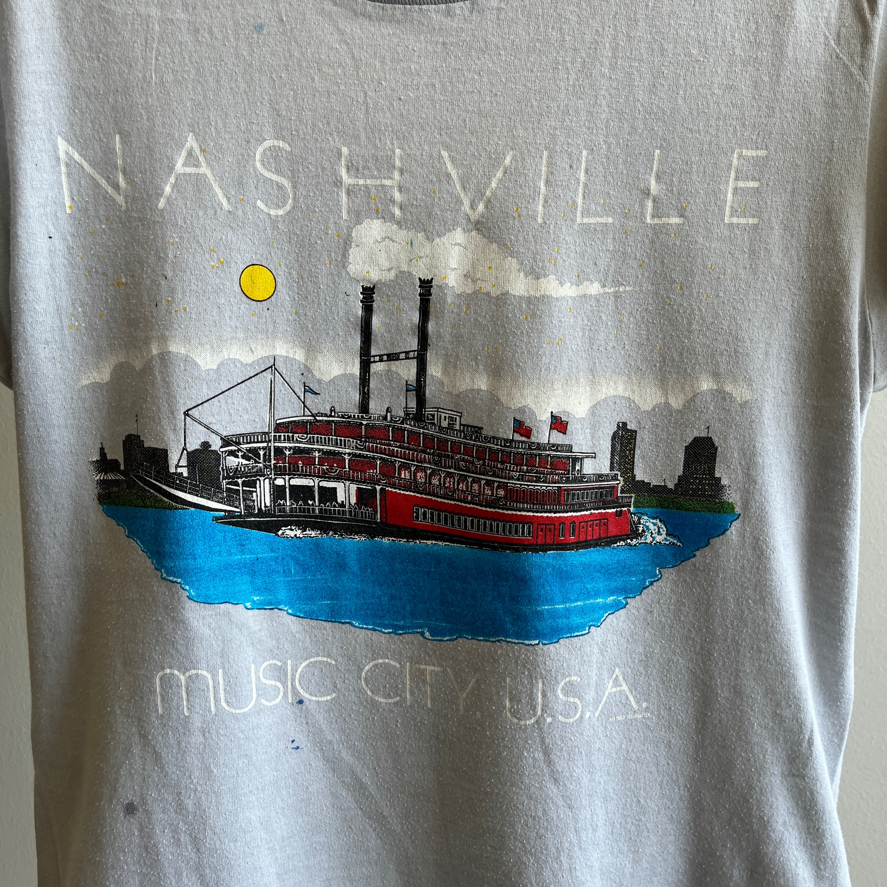 1987 Nashville Music City, USA Super Stained Smaller Sized