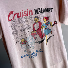 T-shirt graphique Cruisin Wal-Mart des années 1980 - teinté