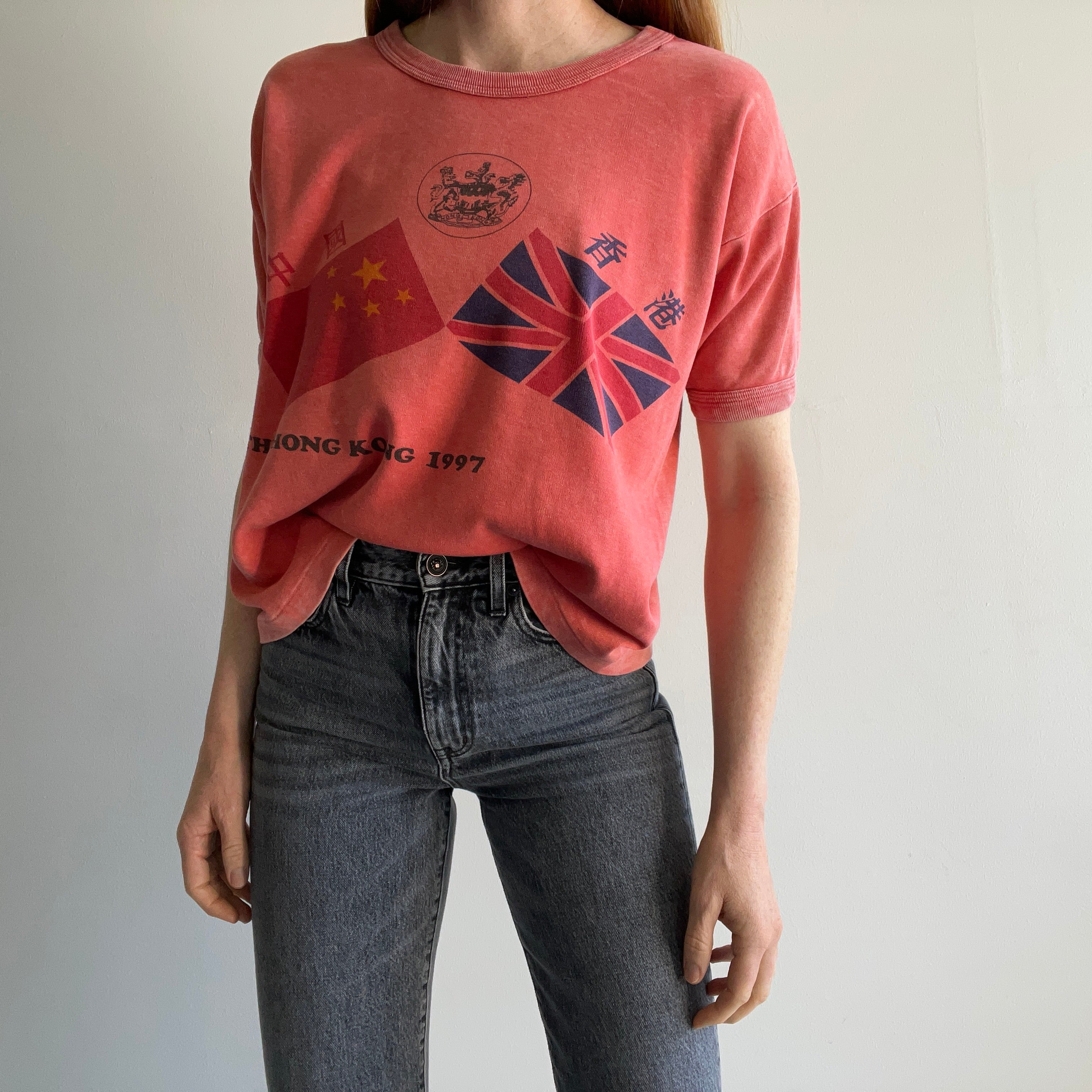 1997 Hong Kong Slouchy Knit Ring T-Shirt