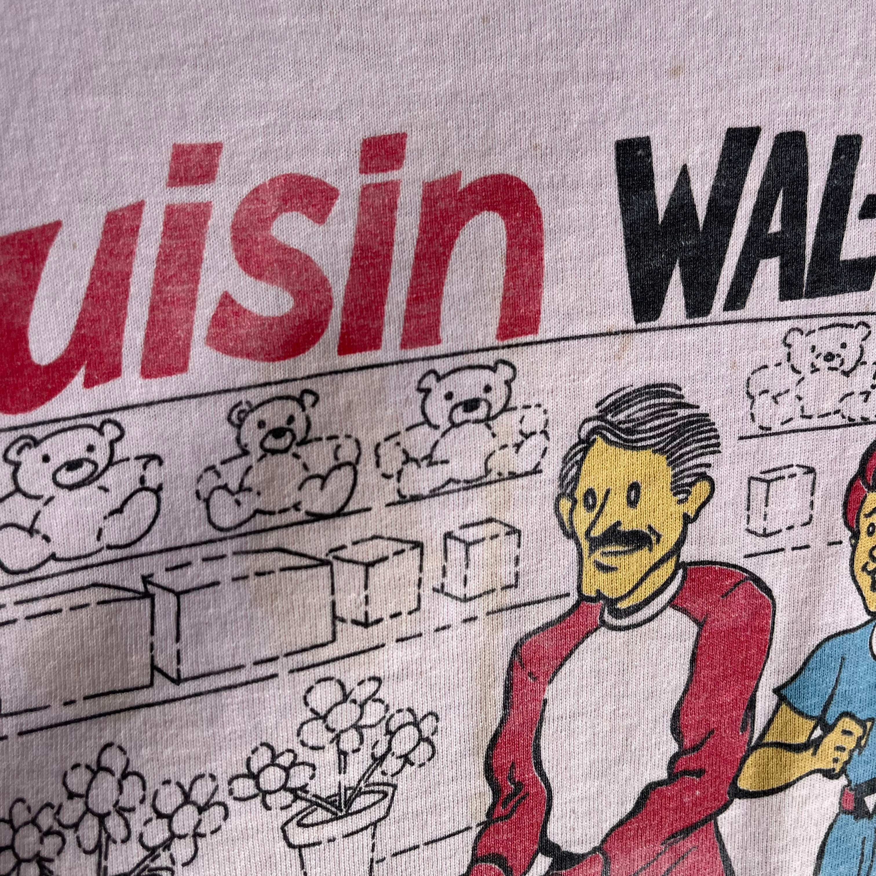 T-shirt graphique Cruisin Wal-Mart des années 1980 - teinté