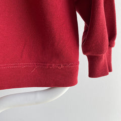 1970s Blank Burgundy Super Soft Raglan with Contrast Stitching - A GEM!