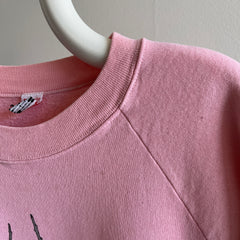 1980s Cat Lady/Dude Sweatshirt with Stains