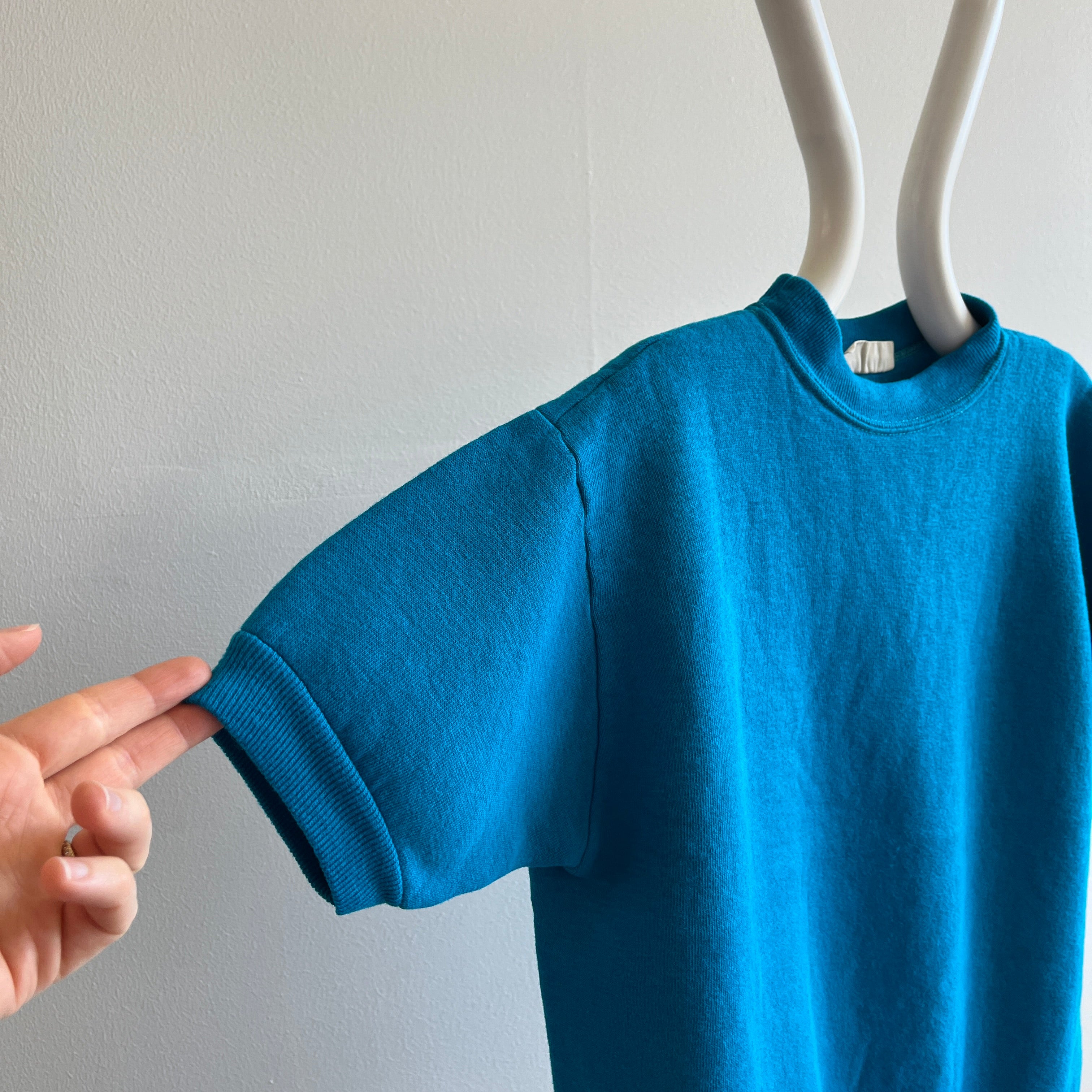 1960s Ultra Soft Turquoise Warm Up - Excellent Shape