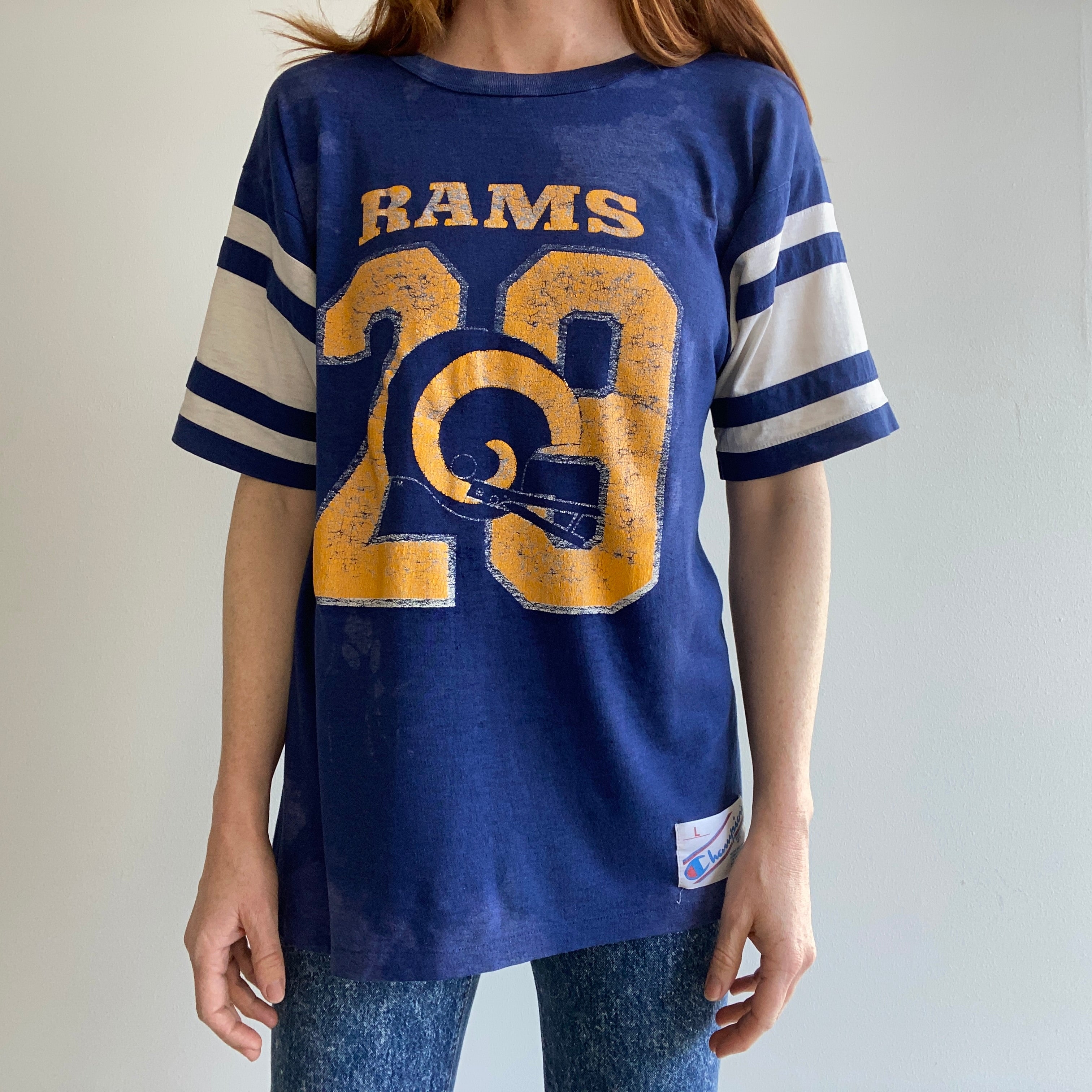 Eric Dickerson Rams 80's Shirt Vintage Deadstock NFL