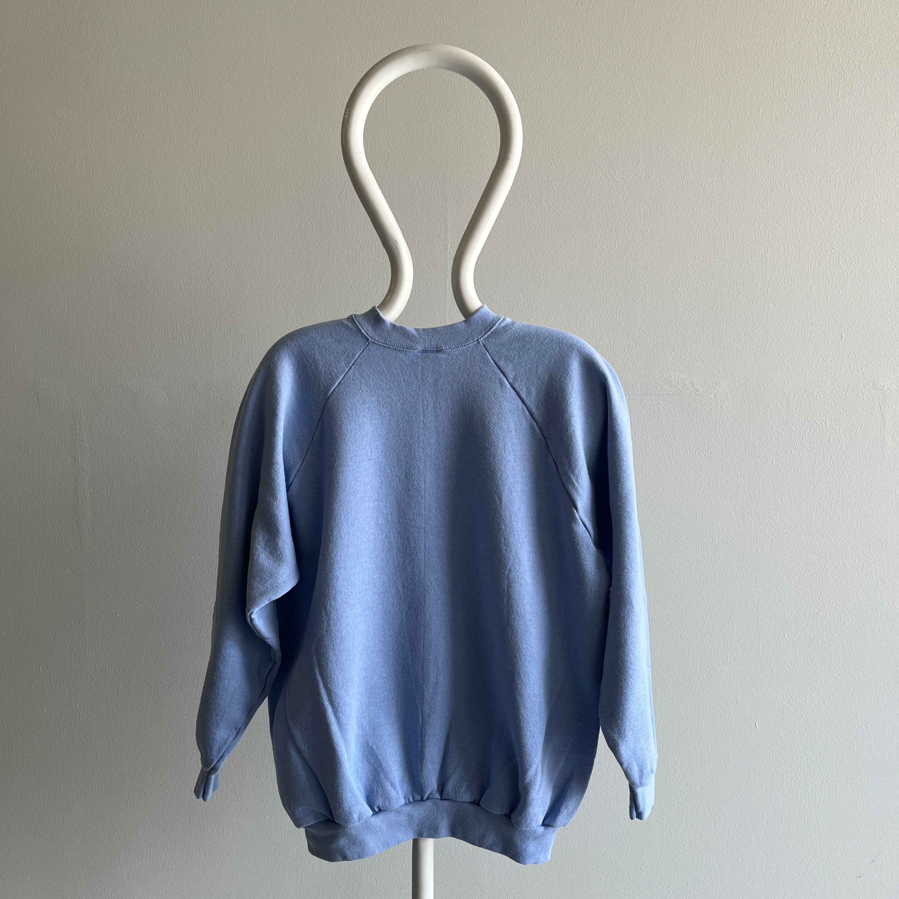 1980s FOTL Ladies Sky Blue Super Cosy Raglan