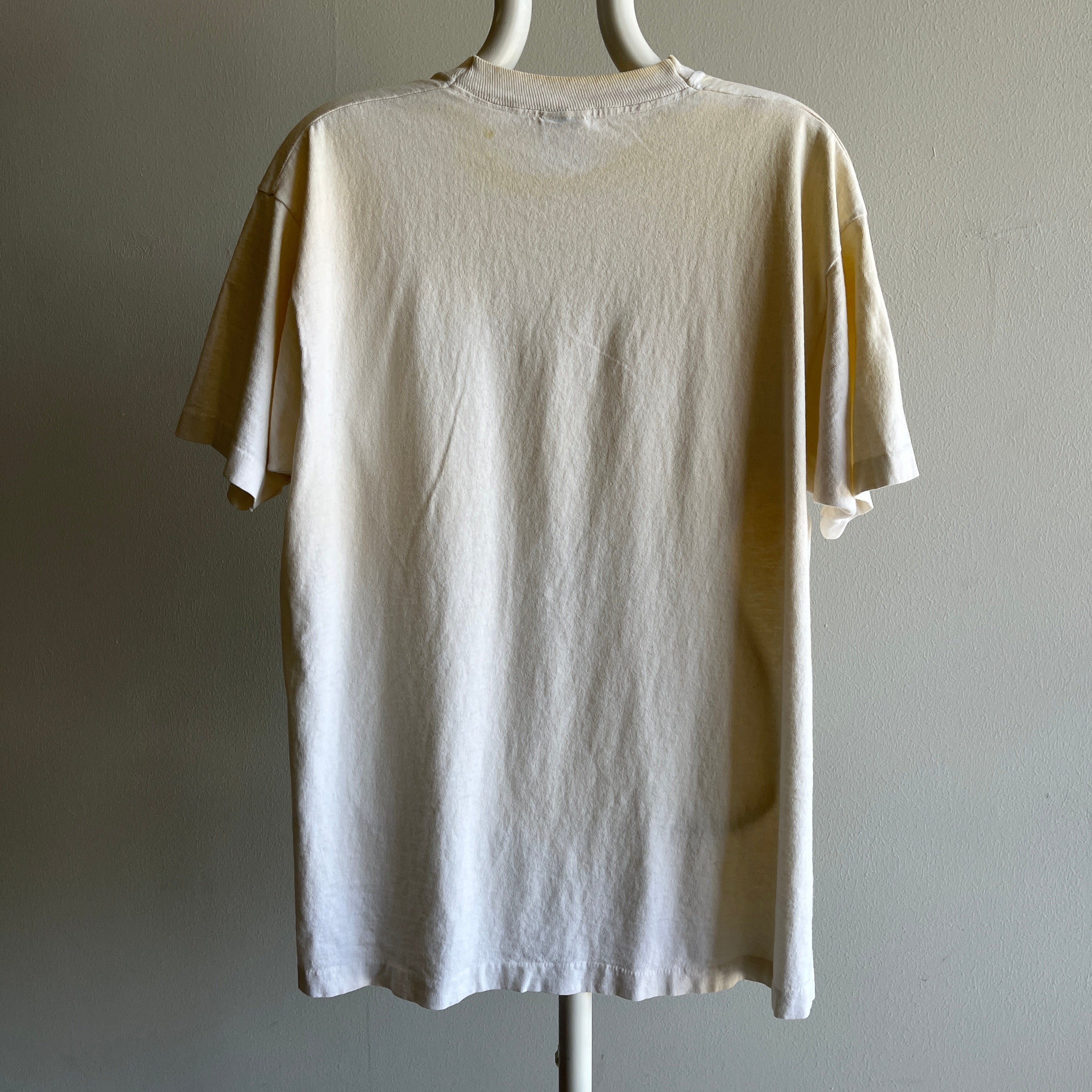 T-shirt blanc des années 1980 de la loterie de Virginie des années 1980