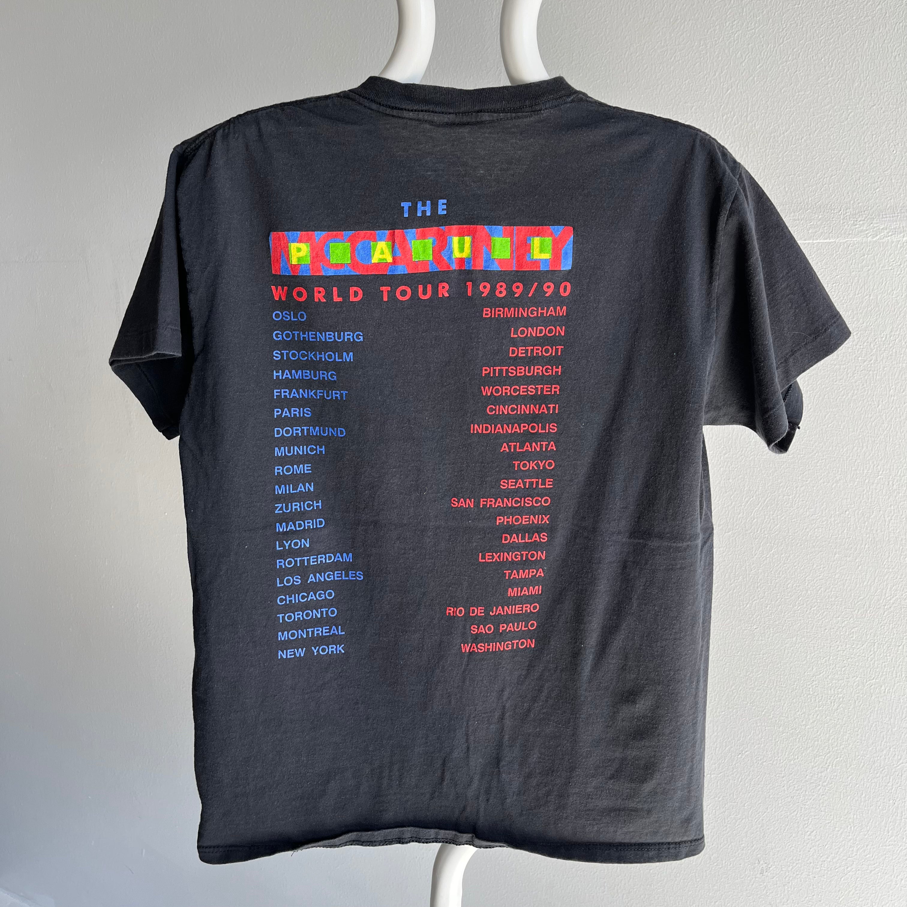 1989/90 Paul McCartney World Tour Réimpression T-shirt