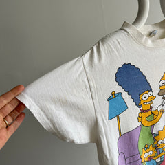 1989 Thrashed Simpsons Front and Back T-Shirt - Oh my!