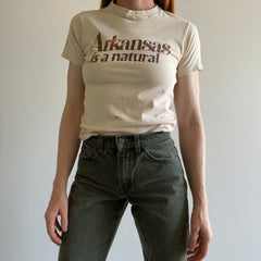 L'Arkansas des années 1970 est un tee-shirt touristique naturel - OLD HANES !!