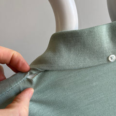 GG - 1970s Soft and Thin Pale Jade Pocket Polo T-Shirt