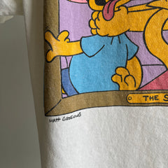 1989 Thrashed Simpsons Front and Back T-Shirt - Oh my!