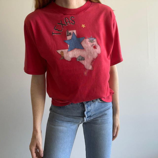 1980s DIY Painted Texas T-Shirt