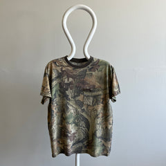 T-shirt camouflage avec poche de chasse des années 1990/00
