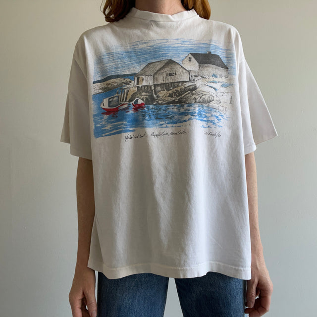1993 Peggy's Cove, Nouvelle-Écosse T-shirt en coton