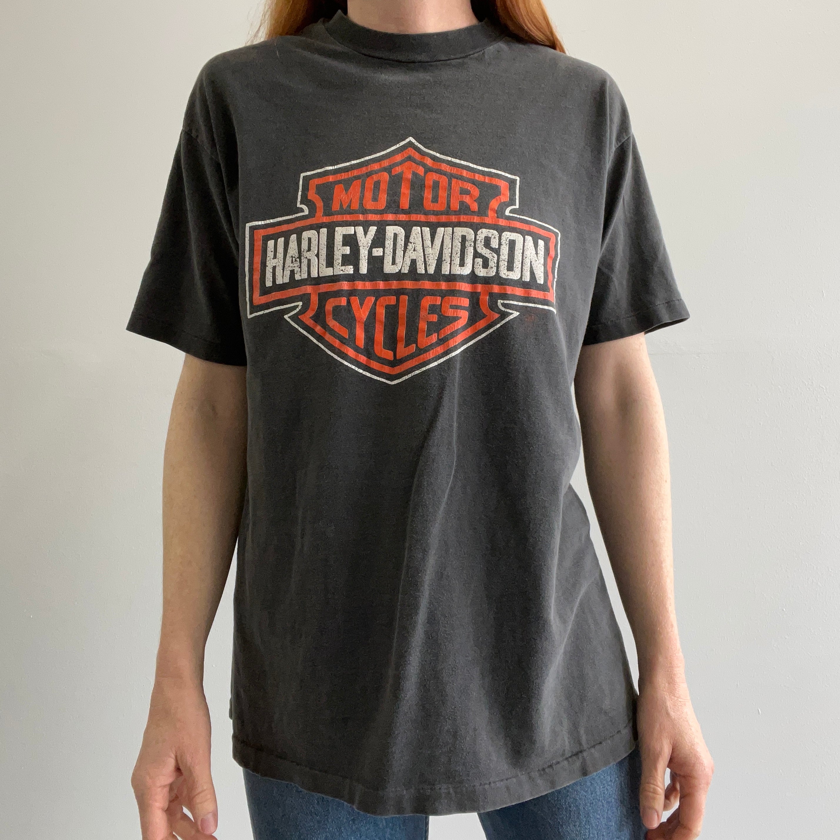 T-shirt Harley Davidson des années 1980